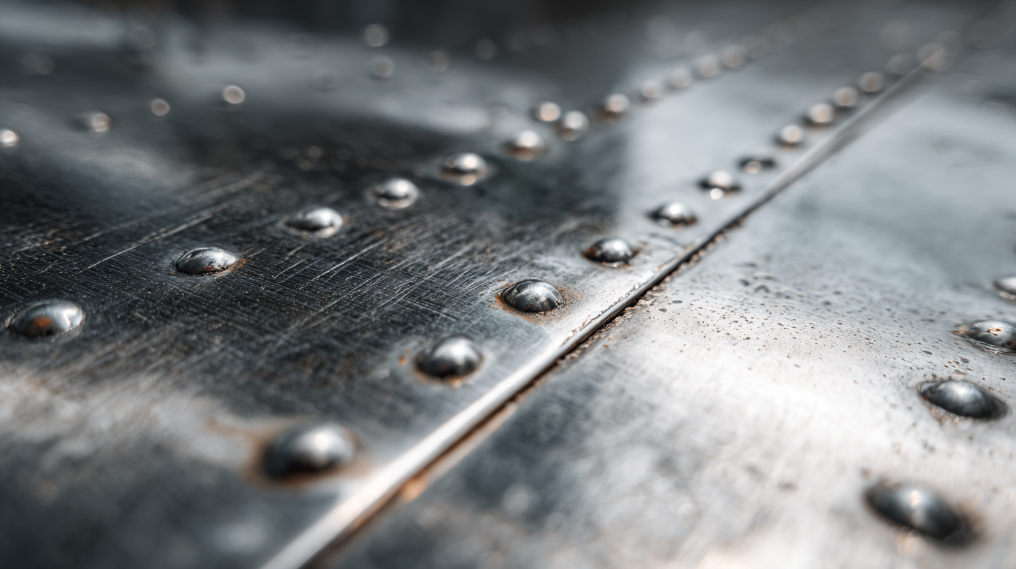Close-up of precision aircraft riveting — AS9100D quality detail by LB Aircraft Engineering